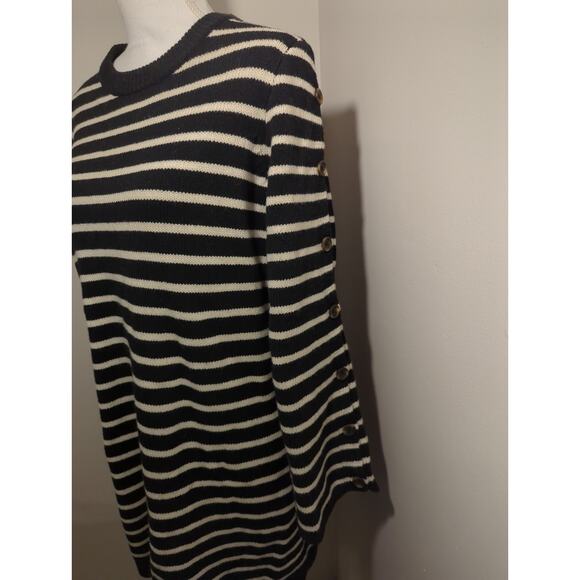 Madewell Murano Wool cozy striped long sleeved sweater dress - Picture 3 of 8
